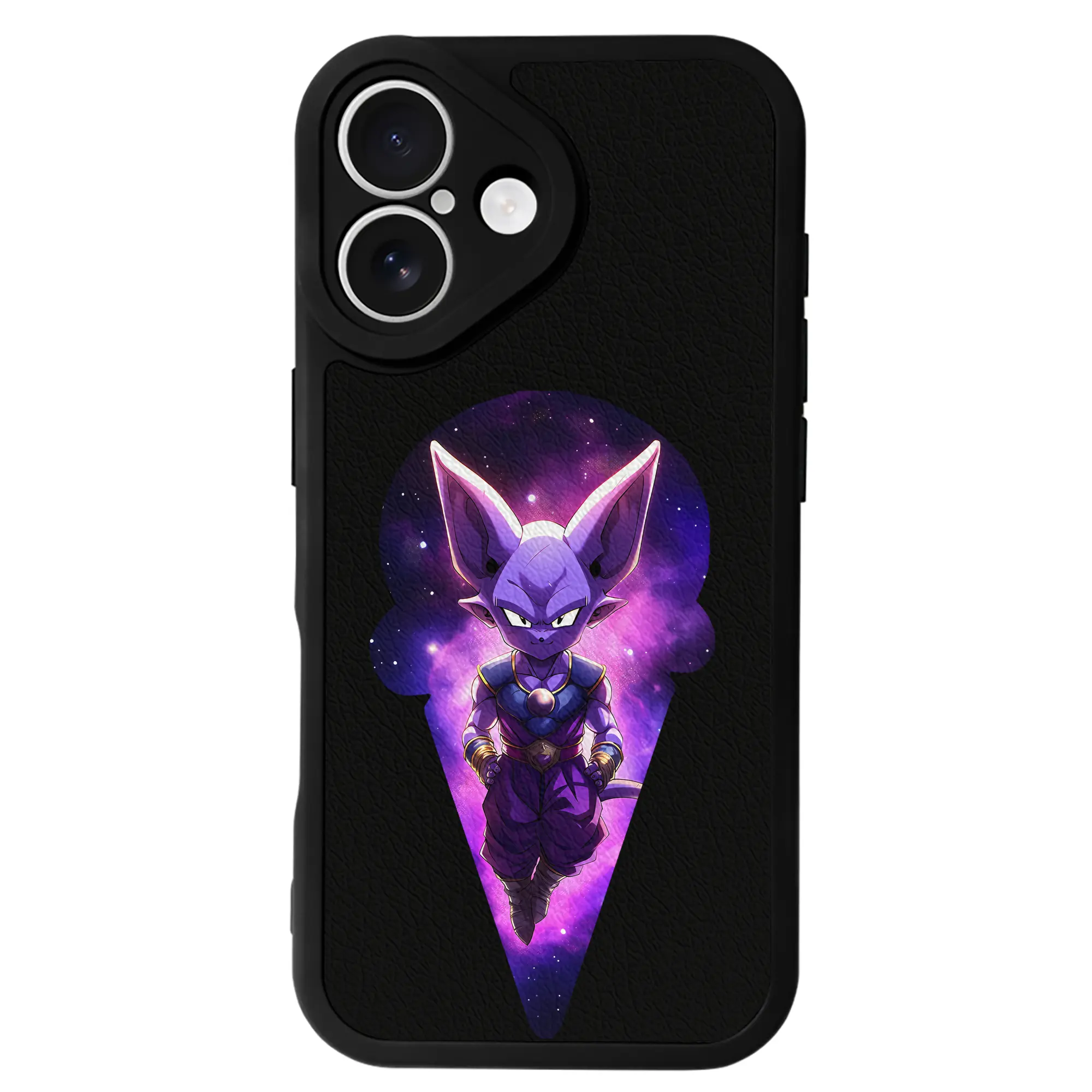 ドラゴンボール グッズ ビルス - IPhone 16シリーズ対応 ・ シリコンスマホケース ・ レザー調 ・ 高精度フィット ・ 耐衝撃 ・ ワイヤレス充電対応 ・ 精密カット